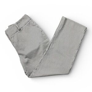 Talbots Signature Railroad Stripe Straight Leg Crop Pants Size 4